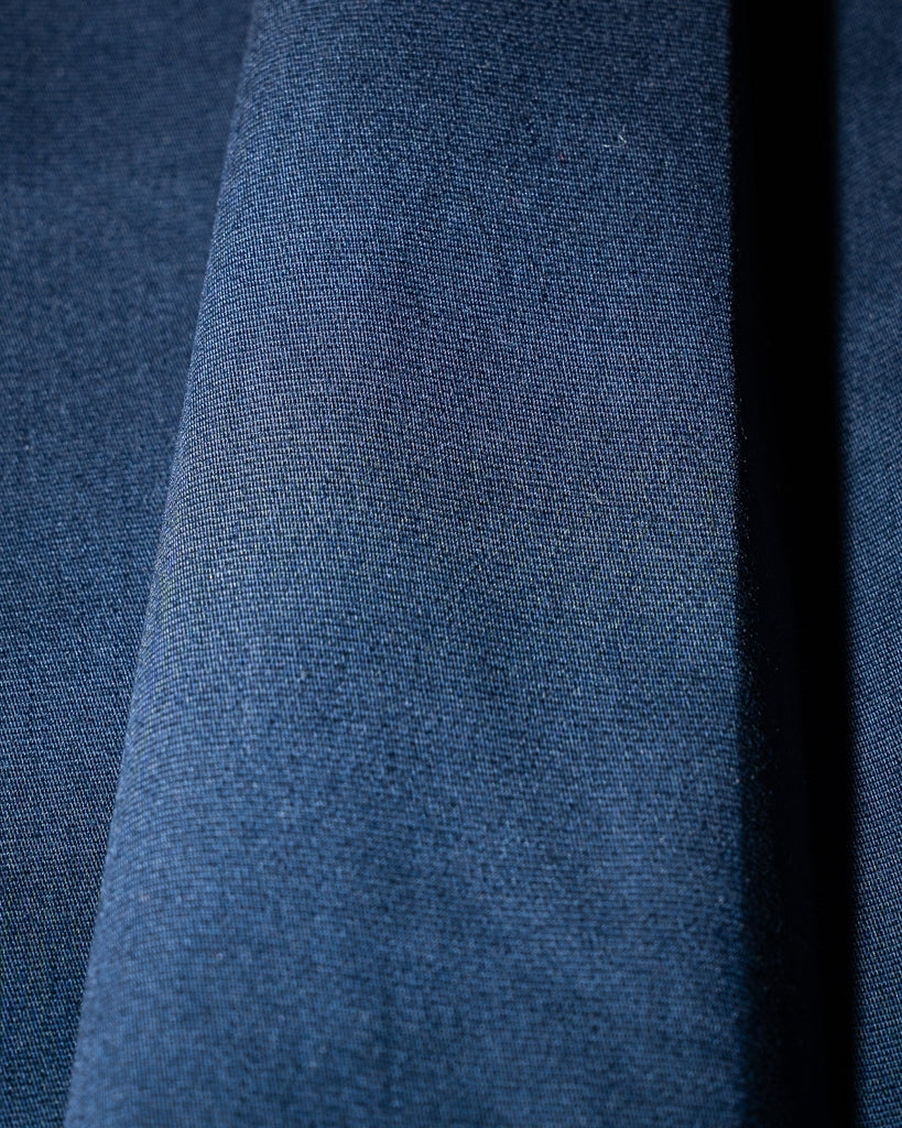 Navy Blue Plain Long Dress - Sleeveless