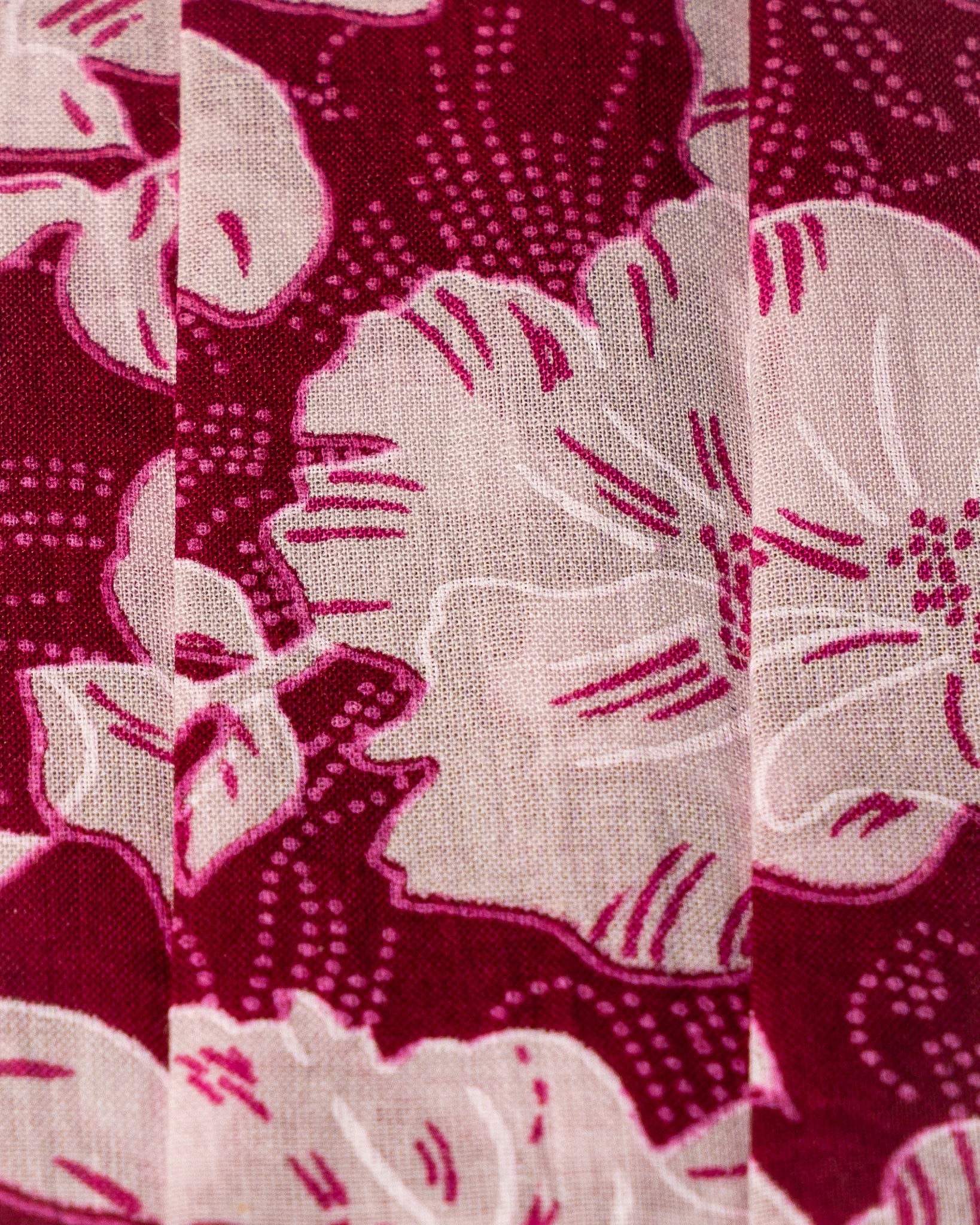 Dark Pink Floral Midi Dress - sleeveless